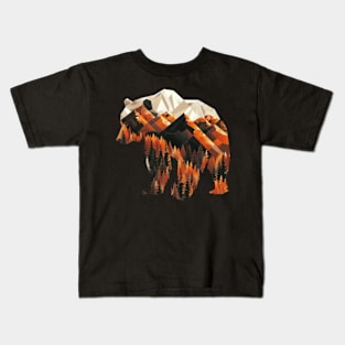 Grizzly Bear Documenting Kids T-Shirt